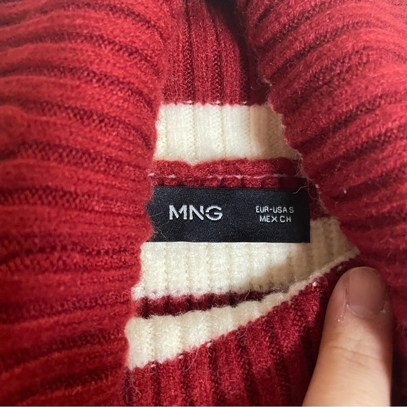 MNG Striped Turtleneck Sweater Size Small - Picture 9 of 10